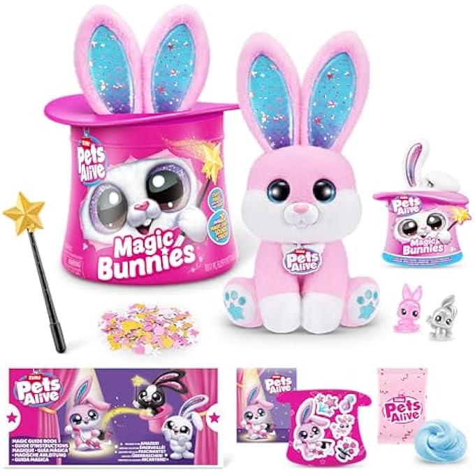 rayihni MAGIC BUNNIES (CANDY) BY ZURU ELECTRONIC PLUSH UNBOXING SURPRISE INTERACTIVE MAGIC TOY - Image 1